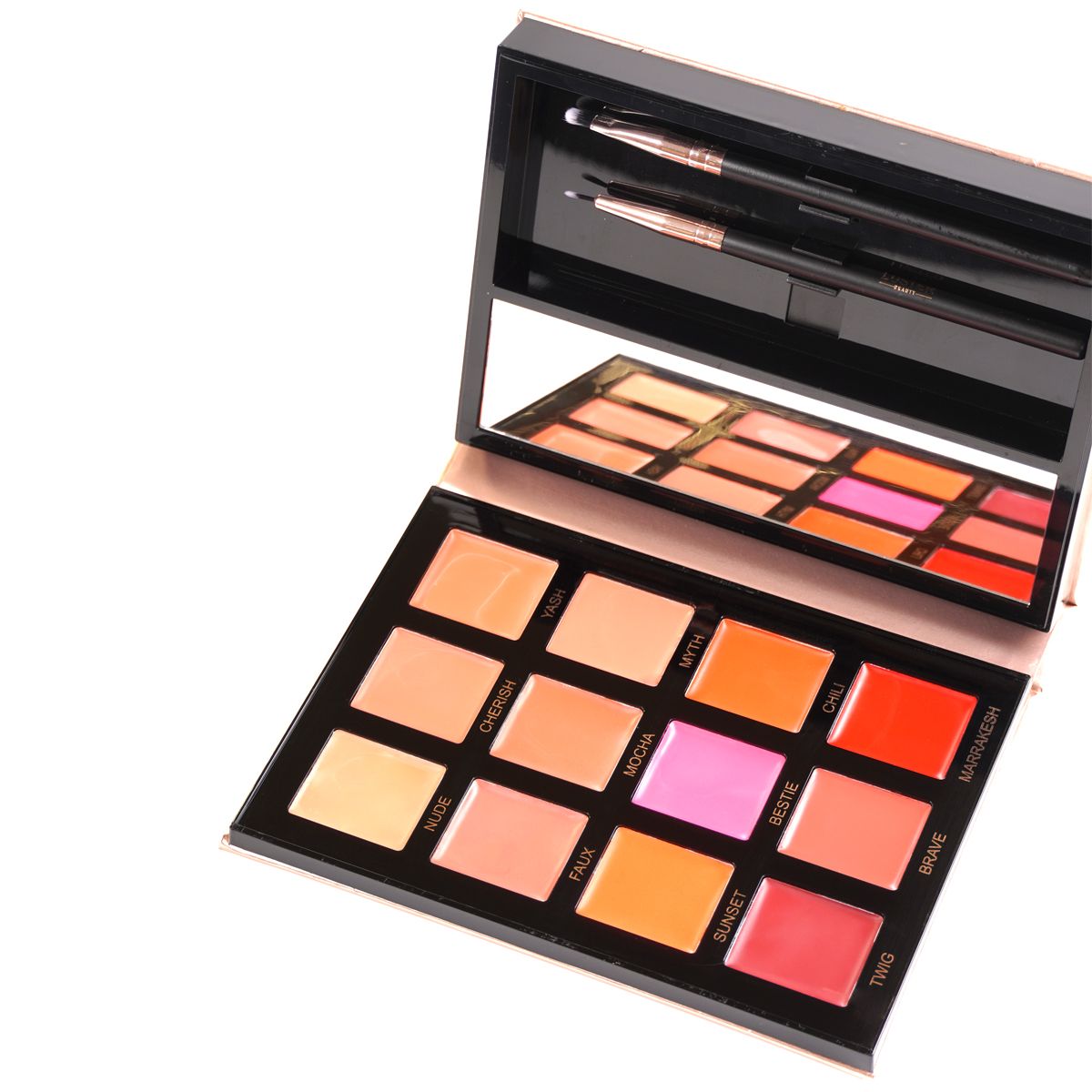 12-color Waterproof Moisturizing long Lasting Vegan Organic Matte&High Pigment Creamy Lipstick Plate
