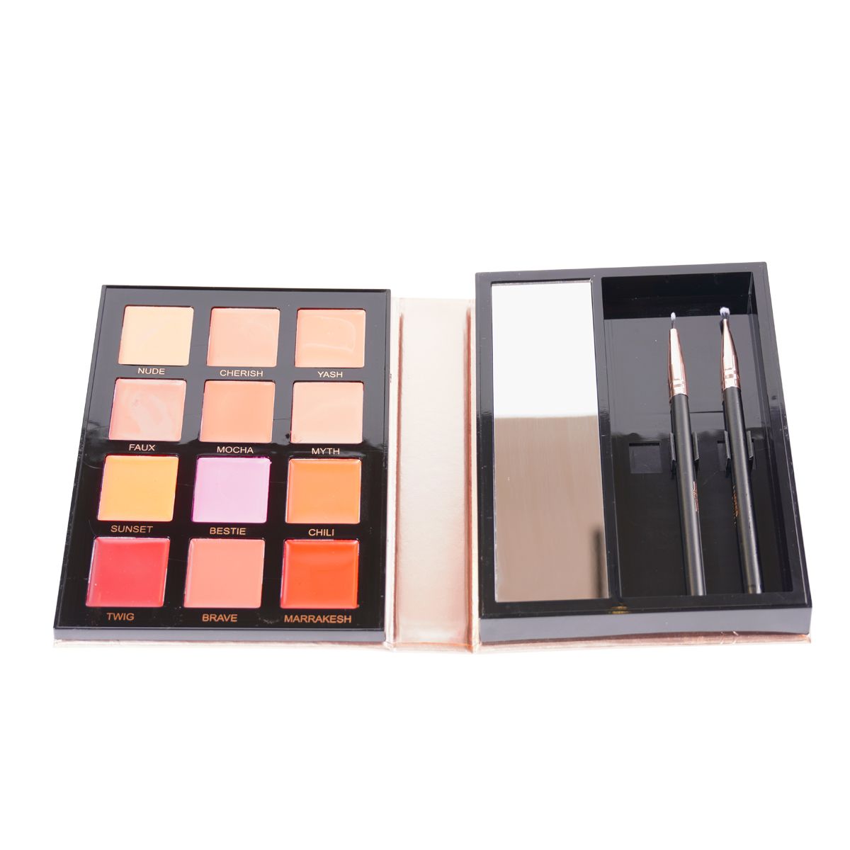 12-color Waterproof Moisturizing long Lasting Vegan Organic Matte&High Pigment Creamy Lipstick Plate