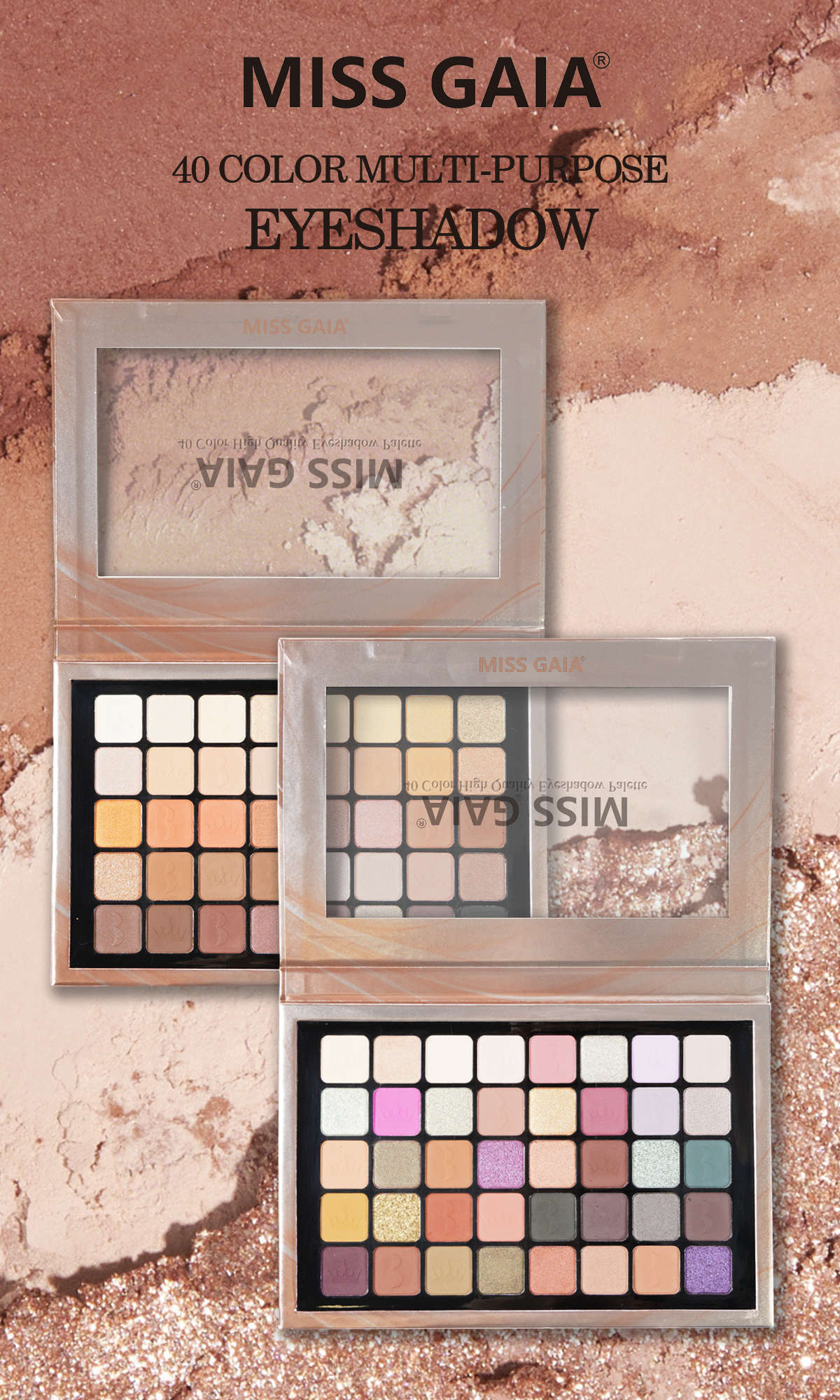 40 color Pro makeup Eyeshadow Palette