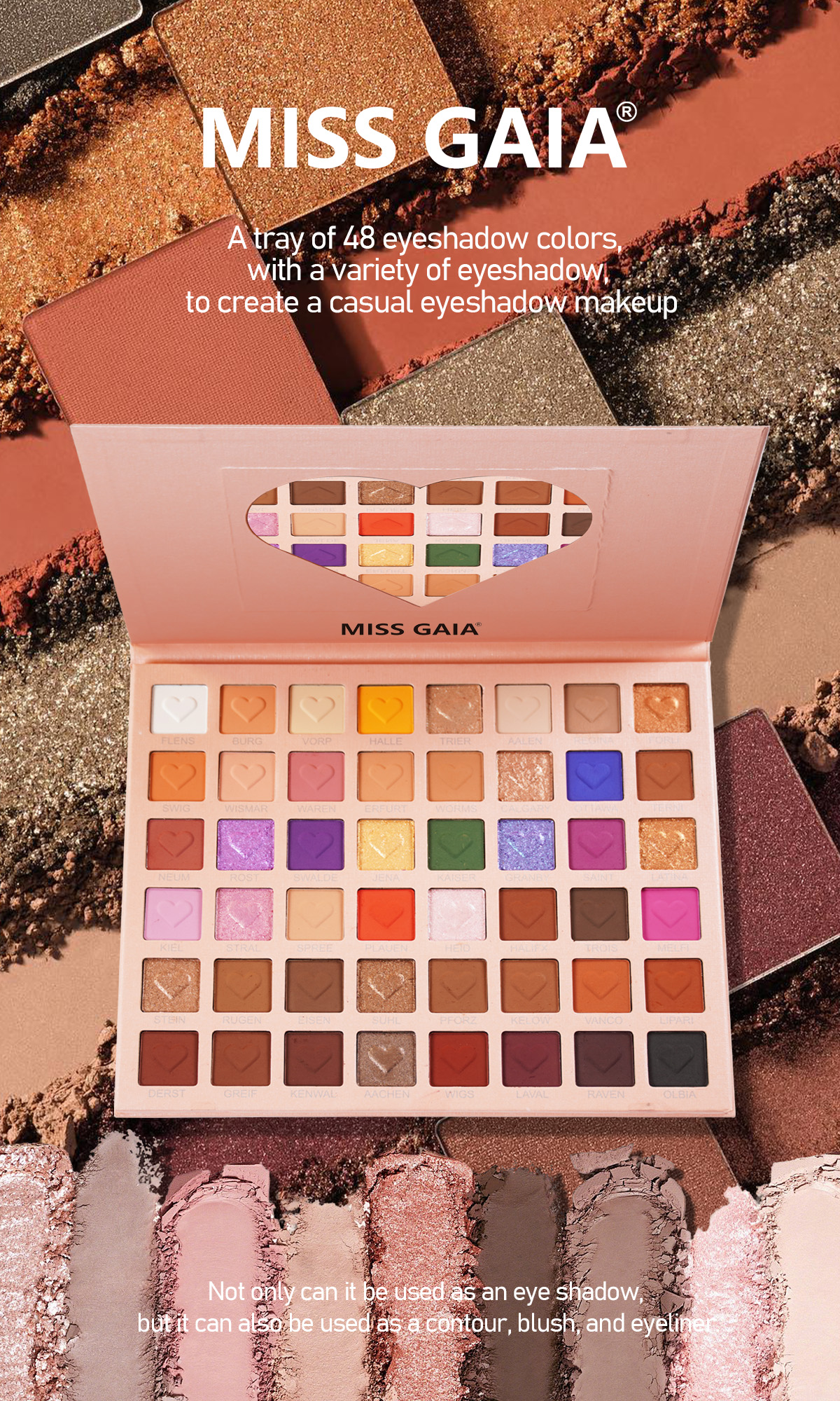48 Colors Eyeshadow Palette