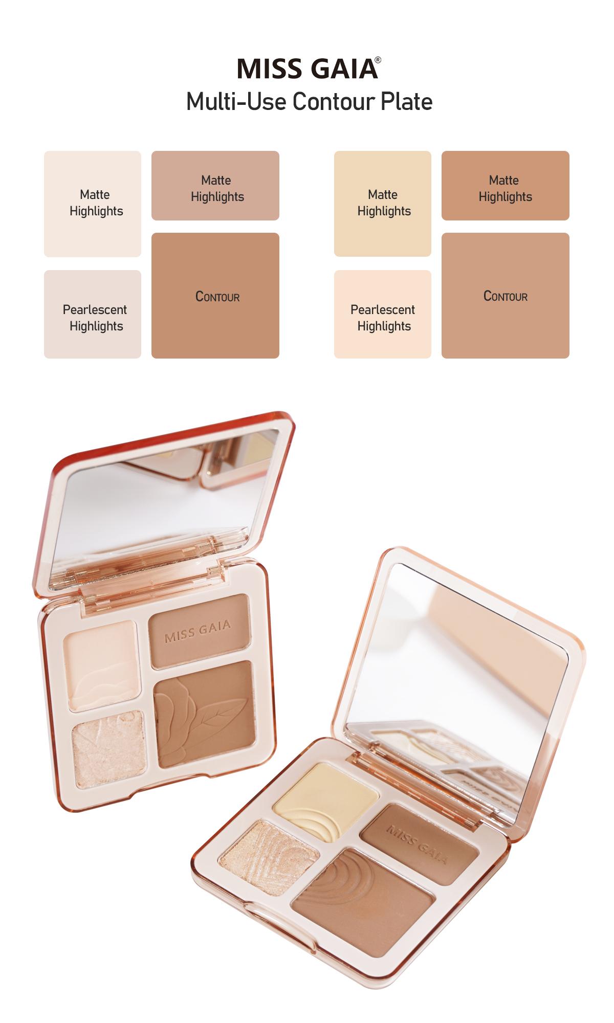 4 Color Facial Highlighter