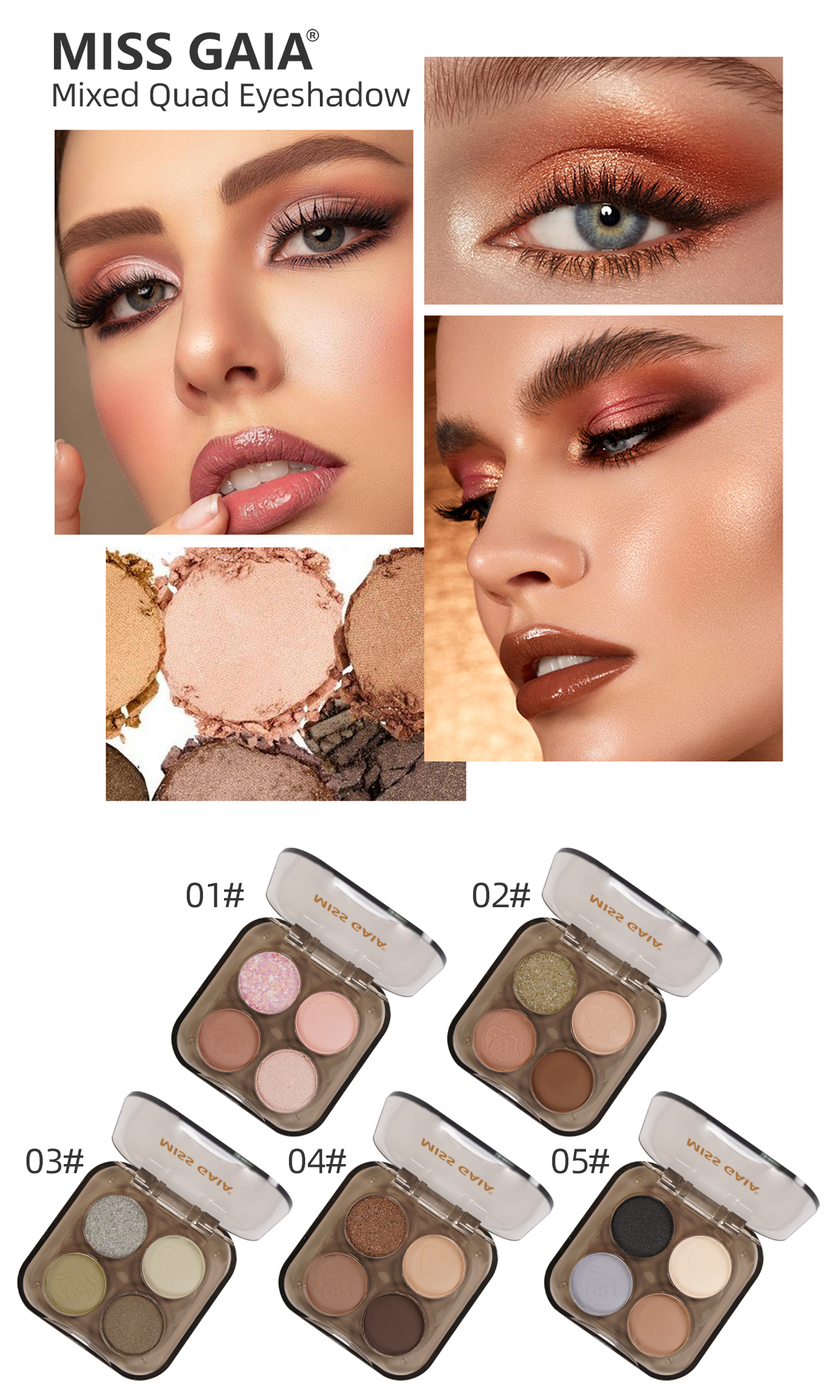 4-Color Mini Eyeshadow Palette