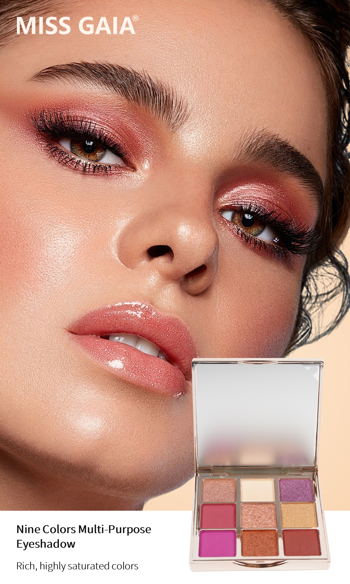 Nine-Color Multi-Purpose Eyeshadow