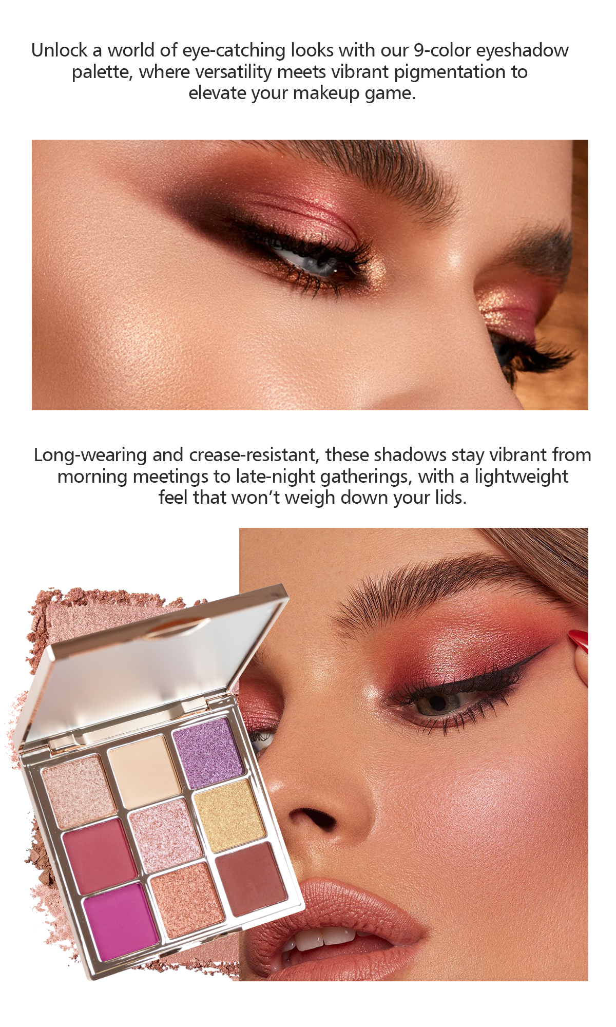 Nine-Color Multi-Purpose Eyeshadow