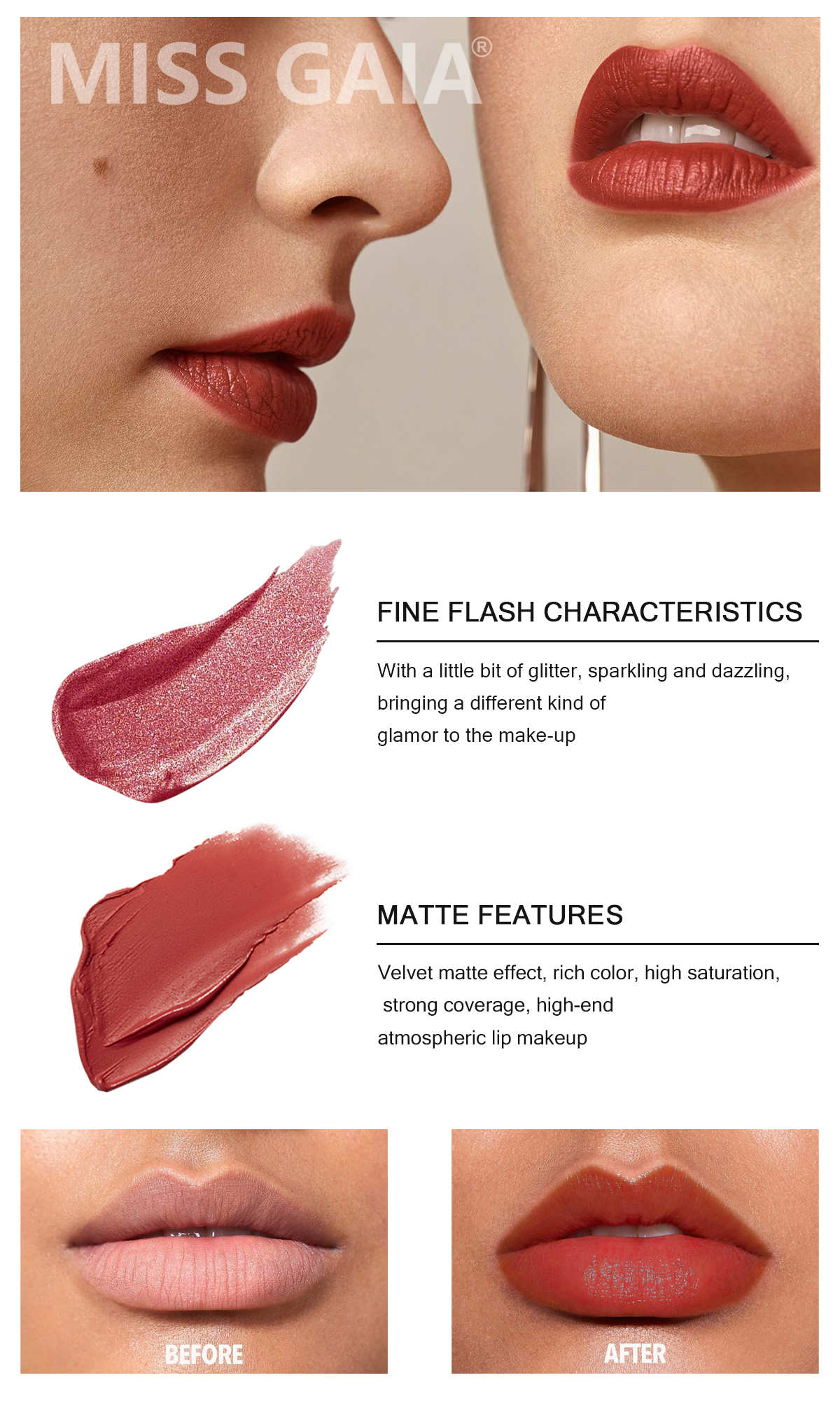 Shimmer Matte Lipstick