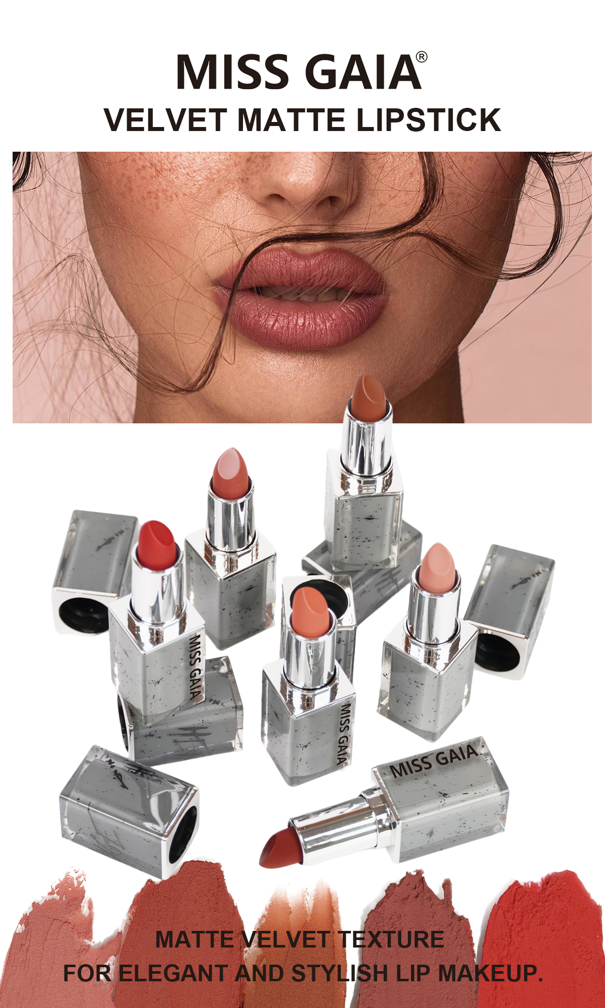 MISS GAIA Velvet Matte Lipstick