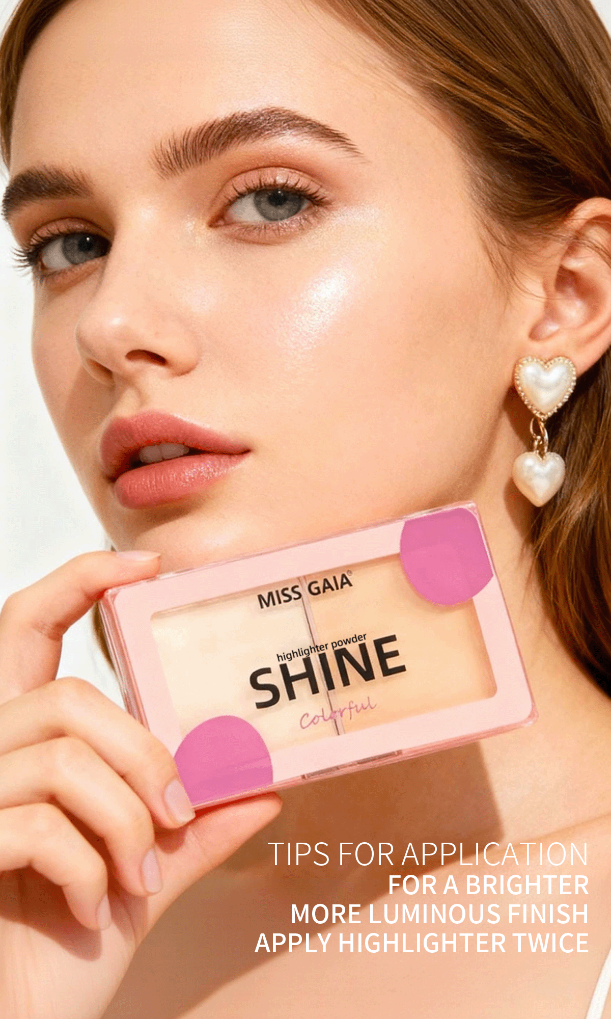 Private label Dual Purpose Highlighter and powder 2 in 1