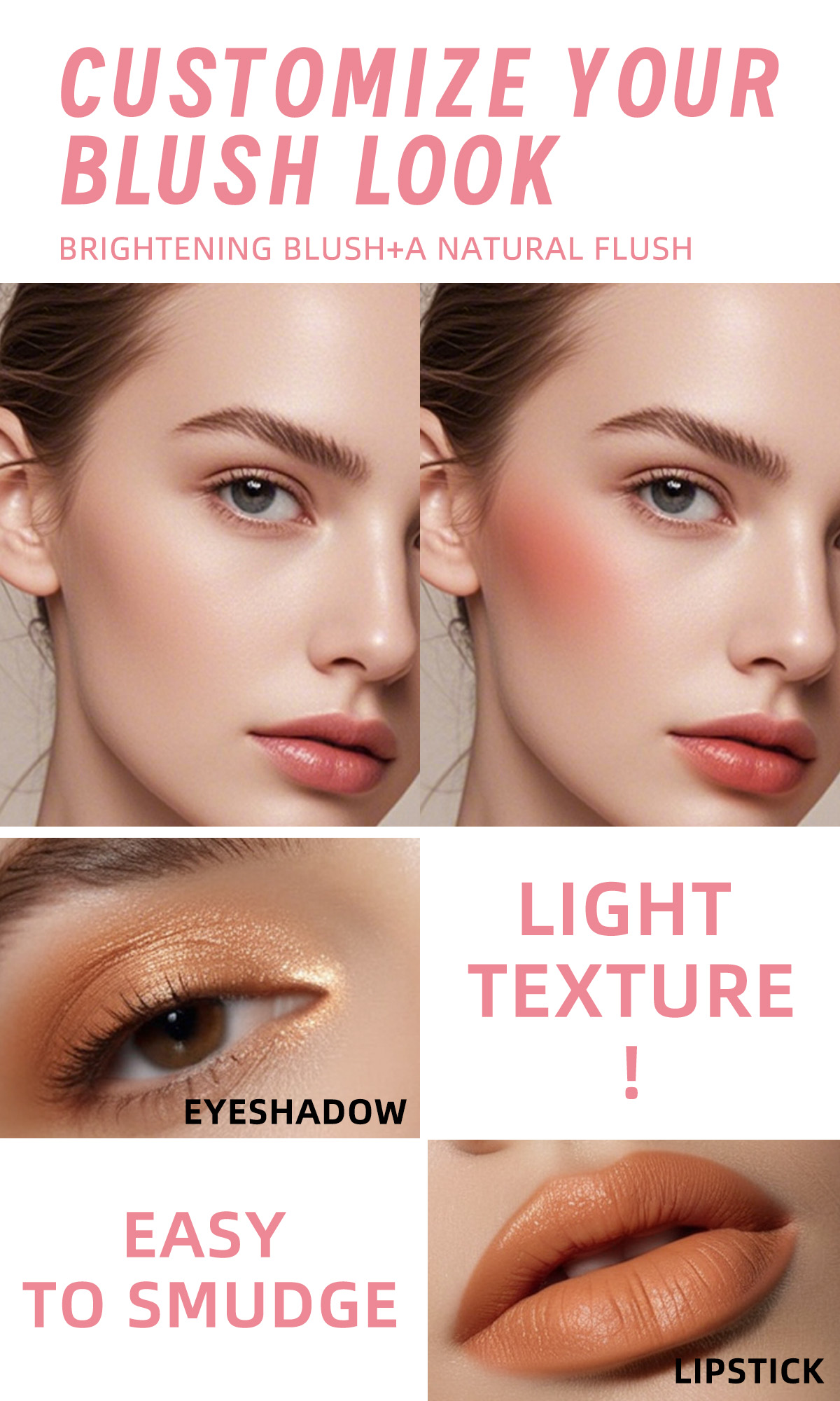 Private Label Water-proof Matte Blush And lipstick cream multi-use stick wholesale